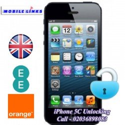 iPhone 5C Unlocking - Orange/EE UK Network